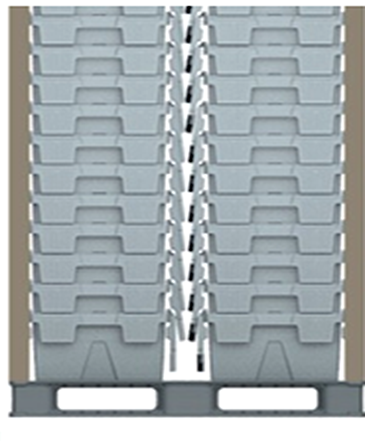 High nested tote column