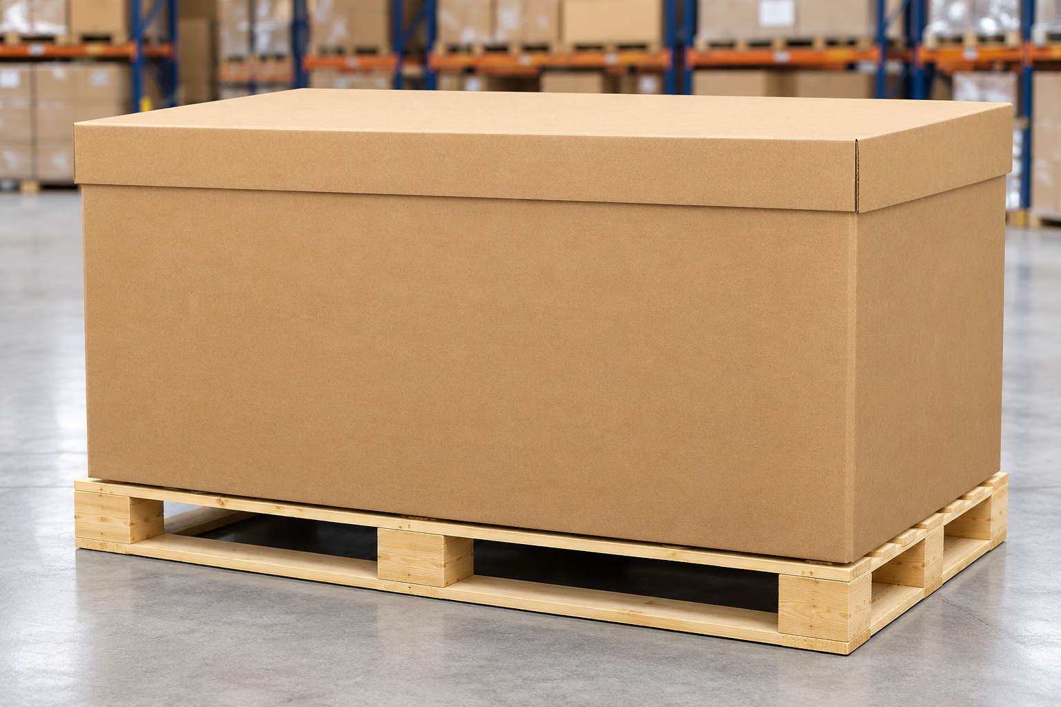 Palletized Corrugated Boxes